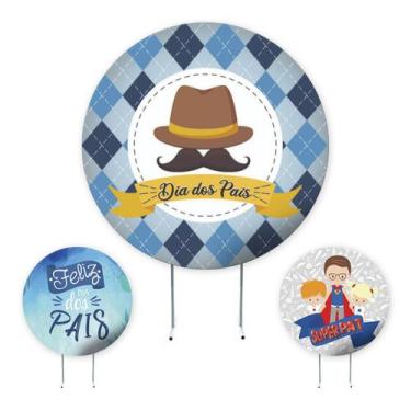 Imagem de Painel de Festa Dia dos Pais, Pai, Painel Redondo, Painel de Festa Red