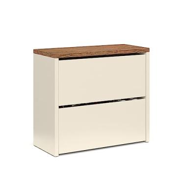 Imagem de Sapateira Organizadora 2 Portas Articulada Basculantes Assento Mel - Quality Móveis (OffWhite/Nature)