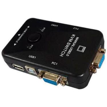 Imagem de Switch Kvm Global Kvm21Ua Com Usb 2.0 Com 2 Saidas Vga