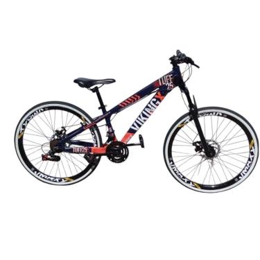 Imagem de Bicicleta 26 VikingX Tuff25 21v Indexada Freeride Freio Disco Mecânico Pneu Slick Fino Fx1.50-Unissex