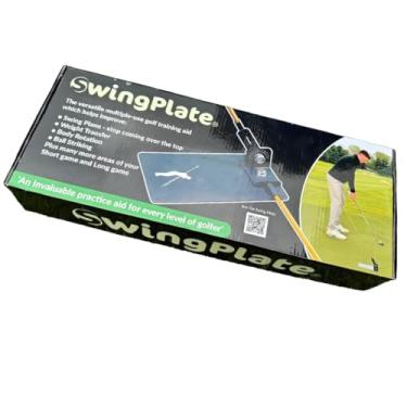 Imagem de Treinador de golfe com placa de balanço – Serve para varões de alinhamento padrão de 8 mm – Aperfeiçoador de avião de balanço – Prática de golfe para ambientes internos/externos – Ferramentas de ensino, dispositivos e acessórios