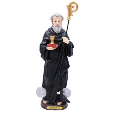 Imagem de São Bento 30cm - Enfeite Resina - Taimes