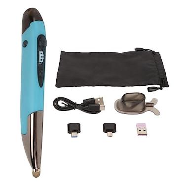 Imagem de Mouse caneta QANYEGN, mouse stylus óptico Bluetooth recarregável, mouse caneta sem fio de modo duplo 2.4g para laptops PC (Blue)