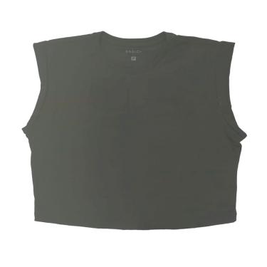 Imagem de BLUSA S/ MANGA, BASIC+, EM MALHA ALGODÃO, REFERENCIA B965 NA COR VERDE MILITAR M