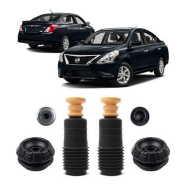Imagem de 2 Kit Batente Coxim Dianteiro Nissan Versa 2012 2013 2014