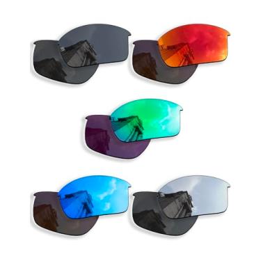 Imagem de Betterun 5 pares de lentes polarizadas de substituição para óculos de sol Oakley Flak Jacket OO9008, antiarranhões e resistentes a impactos