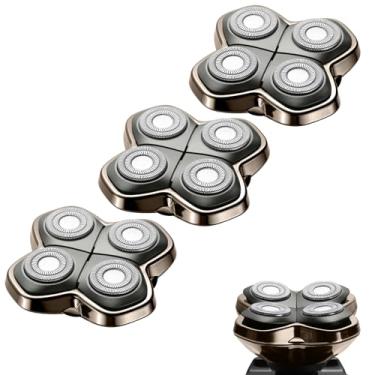 Imagem de Lâmina de substituição de cabeça Shaver PRO 4 compatível com Skull Pitbull, Butterfly Kiss Pro & Palm Shavers, barbeador elétrico e lâmina de barbear de cabeça para barbeadores de cabeça careca para