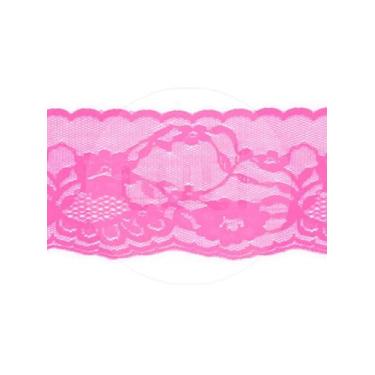 Imagem de Renda de Nylon Najar 7,0cm 900/70 Rolo com 50 Metros, Rosa Pink 66