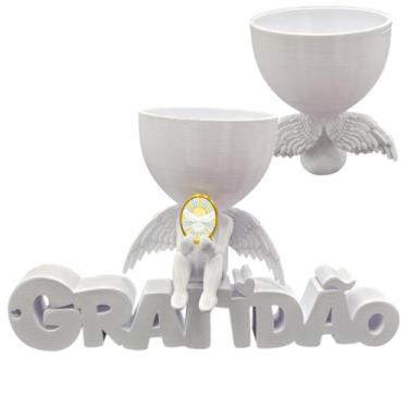 Imagem de Anjo Imagem Decoração Oração Pomba Divino Espirito Gratidão - Point da