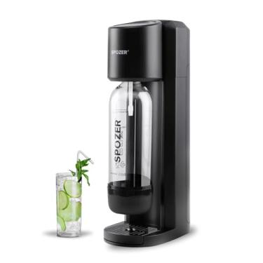 Imagem de Spozer Máquina De Água Com Gás, Refrigerante Garrafa 1L, Compatível Todos Os Cilindros Co2 60L Rosca (Não Incluídos)