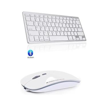 Imagem de BDNET, Teclado Bluetooth + Mouse Bluetooth Mac Mini tablet M1 A2348 Branco