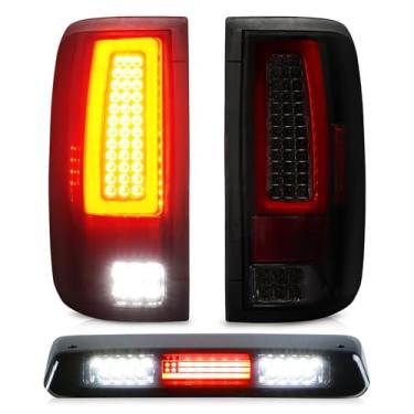 Imagem de Luz traseira + terceiro terceiro farol de carga de freio para Ford F-150 2004 2005 2006 2007 2008 Ford F-150, montagem de luz traseira de parada de montagem alta, FO2800182 FO2801182 5L3Z13405CA