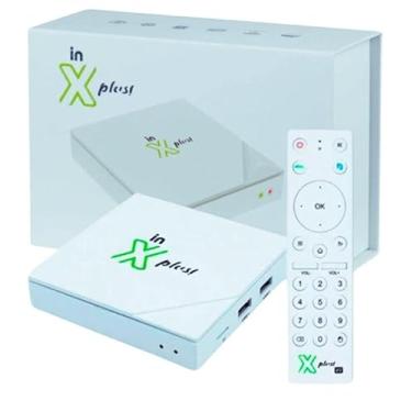 Imagem de Receptor In Xplus tv box V3 4k Original Vitalício Configurado Wifi