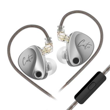 Imagem de KZ Castor in Ear Monitor, HiFi Melhorado Baixo no Fone de Ouvido, Fones de Ouvido Dual-Dynamic Driver Gaming, Cabo Destacável 2PIN-C