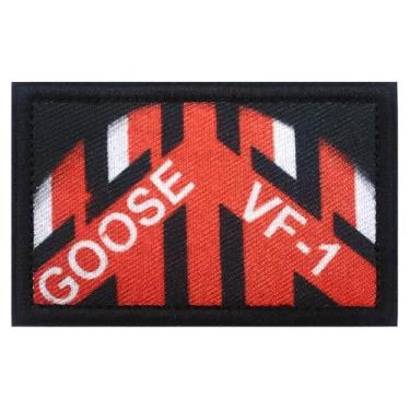 Imagem de Maverick & Goose VF-1 Remendo impresso 5 x 7,5 cm, aplique de adesivos táticos para chapéus, camisas, jaquetas, mochilas, coletes, jeans, mochilas (Ganso VF-1)