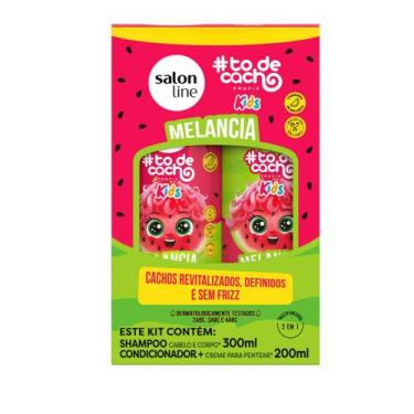 Imagem de Kit Salon Line todecacho Kids Melancia Shampoo 300ml e Condicionador 2