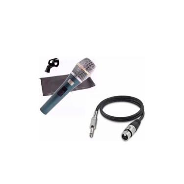 Imagem de Kit Mic. Kadosh K-98 + Capa + Cachimbo + Cabo XLRF/P10 3m