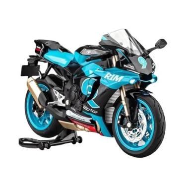 Imagem de Motocicleta De Brinquedo Yamaha R1M Em Escala 1/12, Liga Metálica Fund