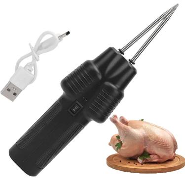 Imagem de Depenador Eletrico Galinha Frango Remove Penas Aves Peru Ganso Usb Recarregavel Silencioso