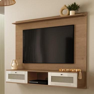 Imagem de Painel com Suporte para Tv até 72 Polegadas 2 Portas Multimóveis Cr45319 Cinamomo/off White
