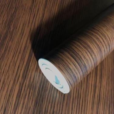 Imagem de Papel Adesivo PREMIUM Madeira Tabaco 5 metros = 1 Rolo de 5m X 45cm Adesivo Autocolante Móveis e Parede