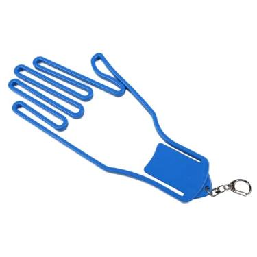 Imagem de oshhni Suporte para maca de luvas de golfe, acessórios de golfe para homens e mulheres, manutenção de luvas, secador profissional portátil e resistente, Azul