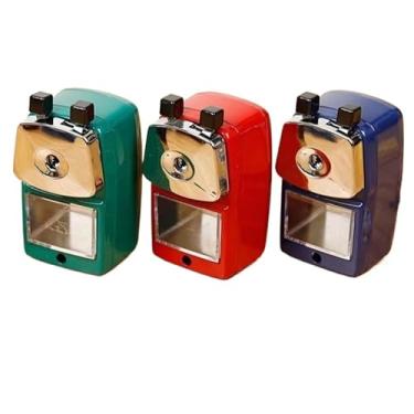 Imagem de Apontador de Mesa Manual para Lapis com Manivela E Deposito Coletor(ALEATORIO,pequeno（55 * 105mm）)