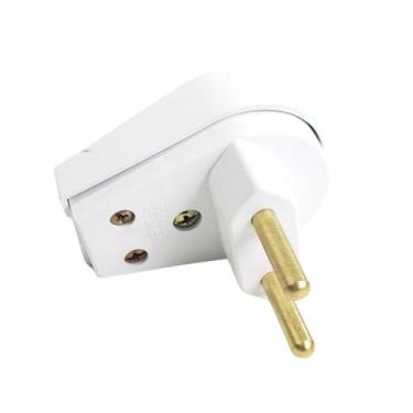 Imagem de Pino Macho Gigante 2p 20a 250v Branco 1438 - Ilumi