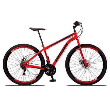 Imagem de Bicicleta Aro 29 Shimano Traseiro Aço 21 Velocidades Marchas Cor:vermelho Ferrari