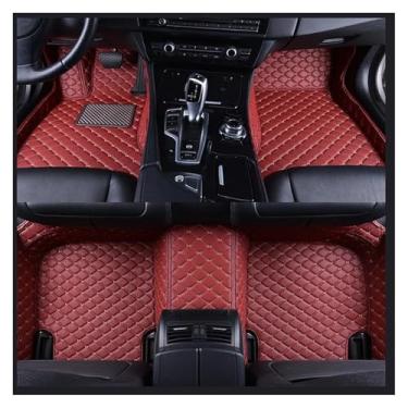 Imagem de Tapetes automotivos compatíveis com KIA K5 Optima 2021, 20, 2019, 2018, 2017, 2016-2011, revestimento personalizado, almofadas para os pés, capa de carpete, peças internas(Passion red1,2016-2019)