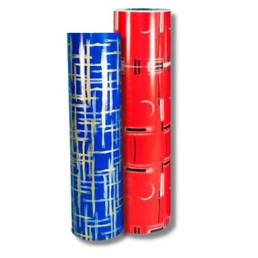 Imagem de Kit com 1 Bobina Couchê Vermelho 40cm E 1 Bobina Azul 40cm - Tamarozzi