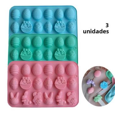 Imagem de Molde De Silicone Para Ovo De Páscoa, 18 Furos, Coelho, Chocolate, Sor