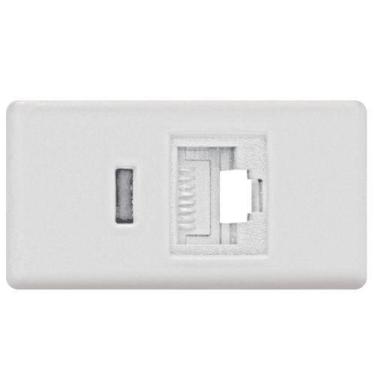Imagem de Tomada de Rede RJ45 Tramontina - Módulo de Conexão Ethernet 12707