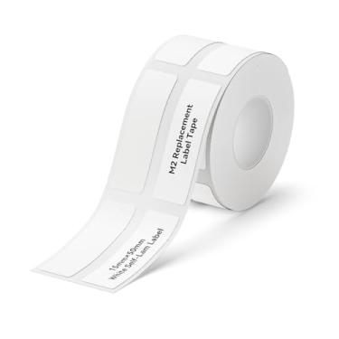 Imagem de NIIMBOT Etiqueta autolaminada M2 1,59" × 4,97 cm para pequenas empresas, óleos essenciais, perfumes, cosméticos, frascos de amostra, à prova d'água, à prova de óleo, resistente a arranhões e longo