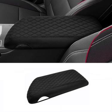Imagem de Shademax Capa para console central Chevy Equinox EV 2025 personalizada para acessórios Chevy Equinox 2025 almofada de apoio de braço almofada de couro capa de console central protetor de caixa de