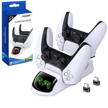 Imagem de Carregador Controle PS5 Base de Carregamento Duplo Rapido LED Dobe Charging Dock