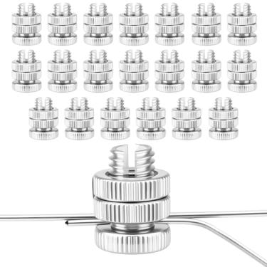 Imagem de 20 peças de grampo de torneira de linha, conectores de fio de fixação de junta de parafuso dividido para várias cercas elétricas