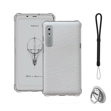 Imagem de NOUKAJU Capa para BOOX Palma 2, capa protetora de telefone, capa protetora de quatro cantos, capa protetora de TPU, função de suporte, suporte ajustável, capa protetora para BOOX Mobile ePaper Palma 2