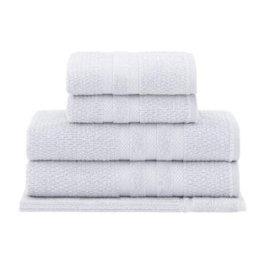 Imagem de Kit Jogo de Toalhas Buddemeyer 5 Peças Banhão Rosto Piso Vanilla 100% 