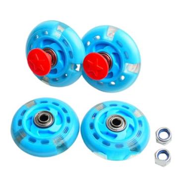 Imagem de menolana Roda sólida de substituição para carrinho de praia, carrinho universal de substituição, roda de PU, utilitário para áreas externas, dobrável para, Azul