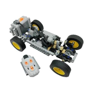 Imagem de 4WD RC Car Building Block Dual Motor Brinquedo Educacional Para Menino