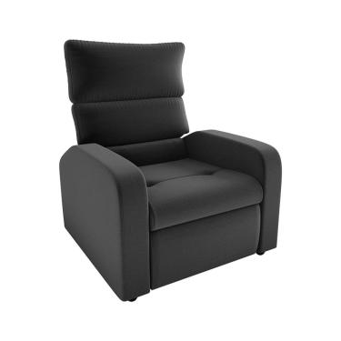 Imagem de Poltrona Reclinável Kwid Veludo Cinza