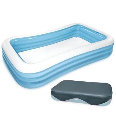Imagem de Piscina Inflável 1000 Litros Retangular com Capa - Intex
