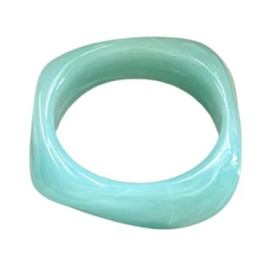 Imagem de KIFEDSLJ Pulseira de resina acrílica colorida com placa de acetato de tartaruga grossa grossa e larga para mulheres, diameter:6.5cm, Resina, Sem pedra