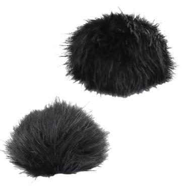 Imagem de EBTOOLS 2 Filtro Pop Peludo Para Microfone, Proteção Contra Para Microfone, Capa Peluda Para Filtro Pop, Redução Ruído, Poeira, à Prova De,Para Rode Wireless Go Ii (Preto)