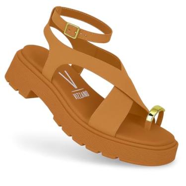 Imagem de Sandália Vizzano Papete Feminina Confortável Original 6499 (Caramelo, BR, Adulto, Numérico, 36)