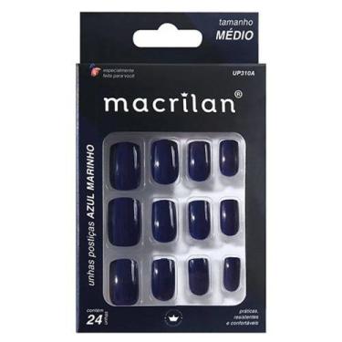 Imagem de Unha Postiça Macrilan azul escuro