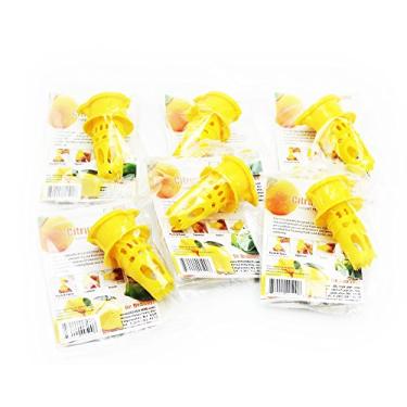 Imagem de EcoJeannie torneira cítrica, torneira de suco de limão portátil (pingente de patente), espremedor de limão, extrator de suco - livre de BPA, Amarelo, 70 mm X 39 mm X 39 mm, 6