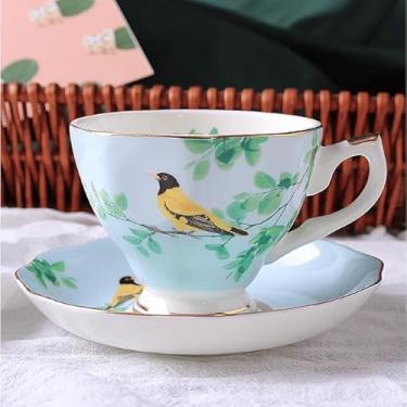 Imagem de Xícara de Chá THOMPSON - Porcelana - 200 ml - Lóris Azul