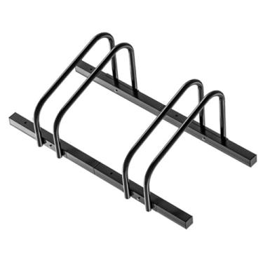 Imagem de Dynwave Suporte para bicicletário, suporte de chão para bicicletas de 16 a 29 polegadas, bicicletas infantis, de montanha de estrada, jardins e quintais